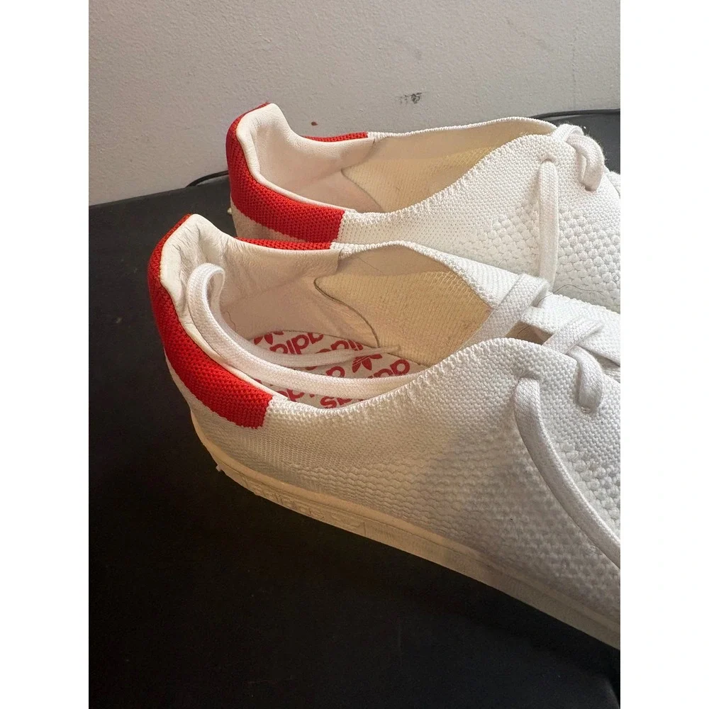 Adidas Stan Smith Primeknit White Red Low Top Sneakers S75148